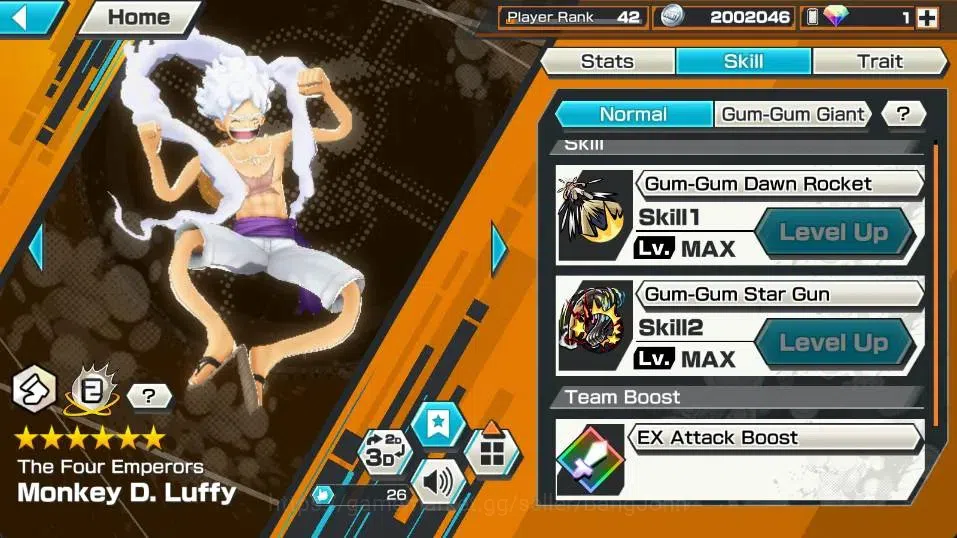 One Piece Bounty Rush Accounts High-End Global | EX 4 | PR 42 | Monkey D. Luffy Max,Sabo Max,Kuzan Max,Gol D. Roger Max | RD 5