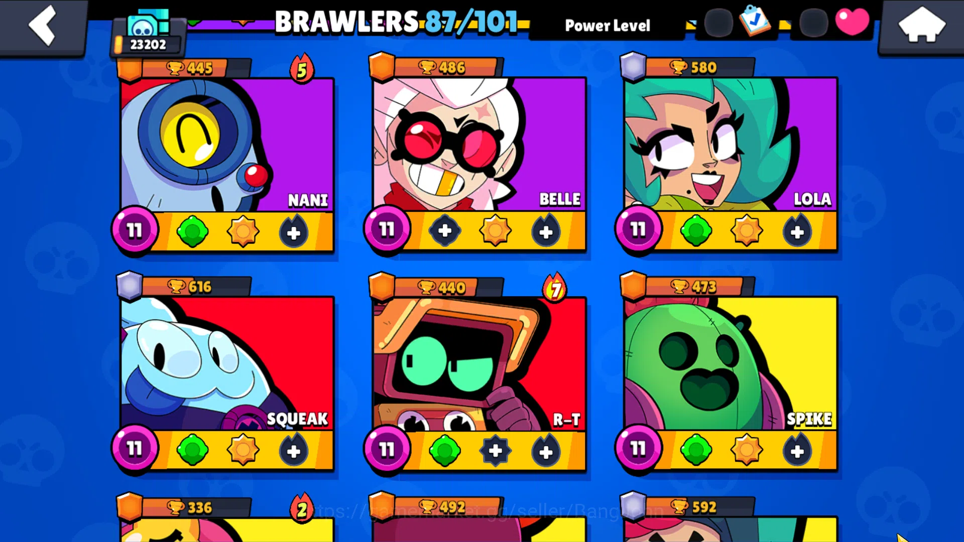 Brawl Stars Accounts 23202 Thropy|87 Brawler-22 Max Lvl|5 Hypercharge(B image 4