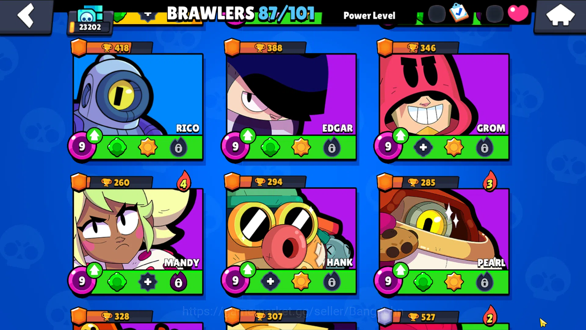Brawl Stars Accounts 23202 Thropy|87 Brawler-22 Max Lvl|5 Hypercharge(B image 6