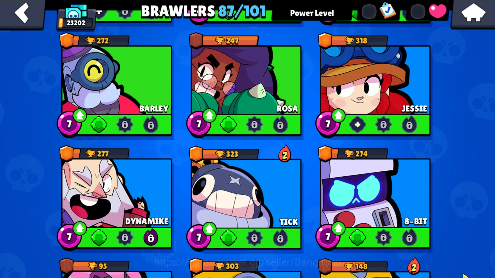 Brawl Stars Accounts 23202 Thropy|87 Brawler-22 Max Lvl|5 Hypercharge(B image 9