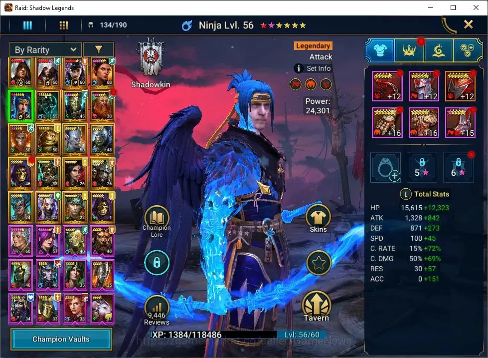 Raid: Shadow Legends Accounts Lv 47|1M PWR|20 Legend Combo 3 Assasins(Kenway,Ezi image 6