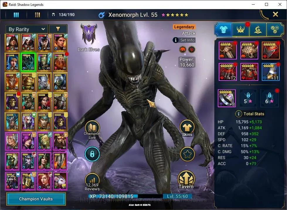 Raid: Shadow Legends Accounts Lv 47|1M PWR|20 Legend Combo 3 Assasins(Kenway,Ezi image 7