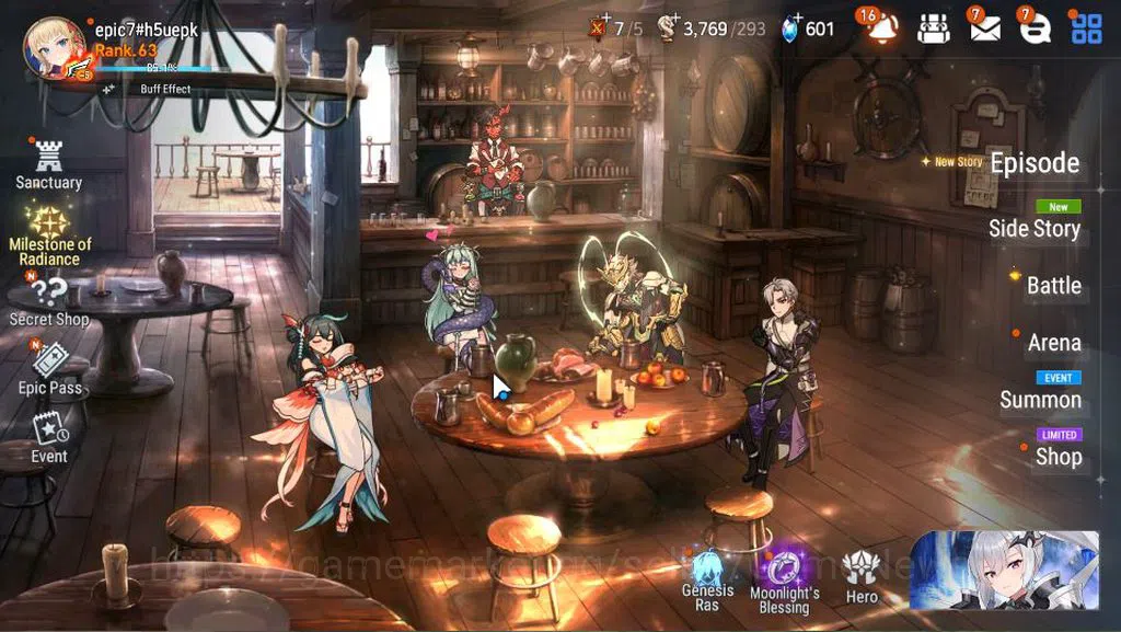 Epic Seven Accounts GLOBAL Unverif|New Era|6 ML(SE Celine,Har setti,Zi image 1