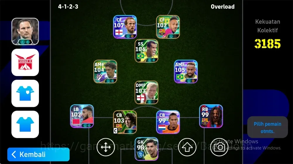eFootball Accounts Legends & Iconic Players Android|PW 3185|Epic Rivaldo RuiCosta LuisSuarez CarlesPuyol Cantona,Showtime 1