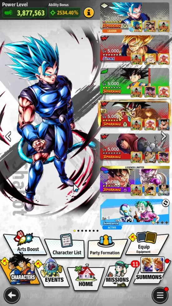Dragon Ball Legends Accounts Global | 339M Total Power|3 UL|3 LR| UL SS Goku,Ve image 9