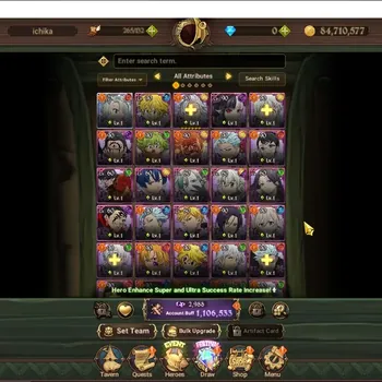 The Seven Deadly Sins: Grand Cross Accounts Endgame GLOBAL|1,1M CC|1 LR,8 UR|P Eli,Meresca,DKM,YK