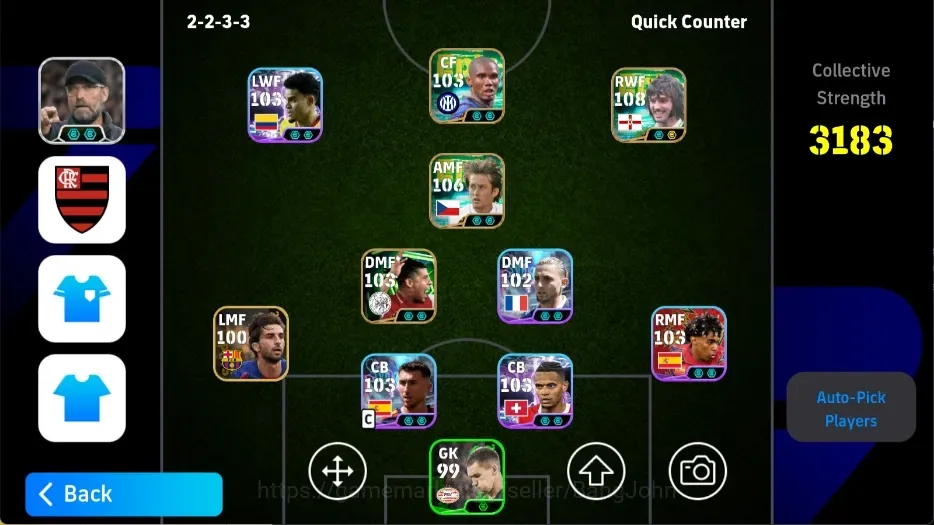 eFootball Accounts Legends & Iconic Players Mobile |PW 3183|Epic GeorgeBest SamuelEto'o Rosicky Kluivert Raul Ribery 1