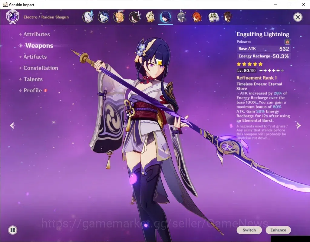 Genshin Impact Accounts ASIA|AR 57|2 PremTeam [Skirk+Mavu]|11 Limited+7(*5 image 4