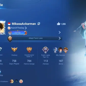 Honor of Kings Accounts Rare Skin Global|113H 187S|KIC Luna|SXD Hou Yi|Legend Lady Sun&Butterfly|ShanHai Yaria|TakeMail