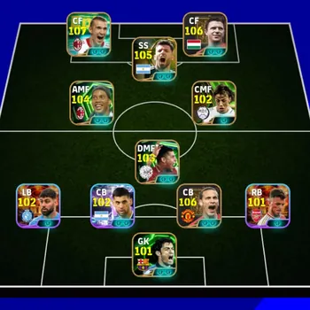 eFootball Accounts Mid-Tier Kolektif 3216 sevcengko x Ronaldiho x Guti x Rio Ferdinand x Batistuta x puskas x Rio Ferdinand