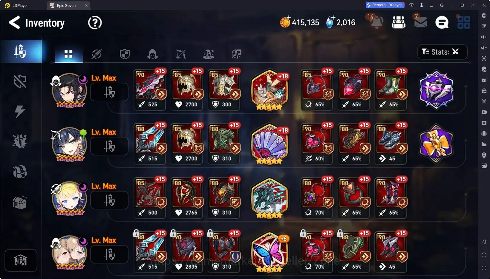 Epic Seven Accounts Global|Unverif|25ML (R&L, Ruele, HLua Etc.)|7 Cove image 19