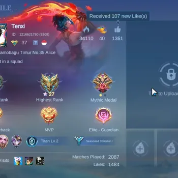 Mobile Legends: Bang Bang Accounts Others Global|Hero 78|Skin 112|Recall Tas Tas|Lightborn Alucard|Blazing Axe Franco|valir