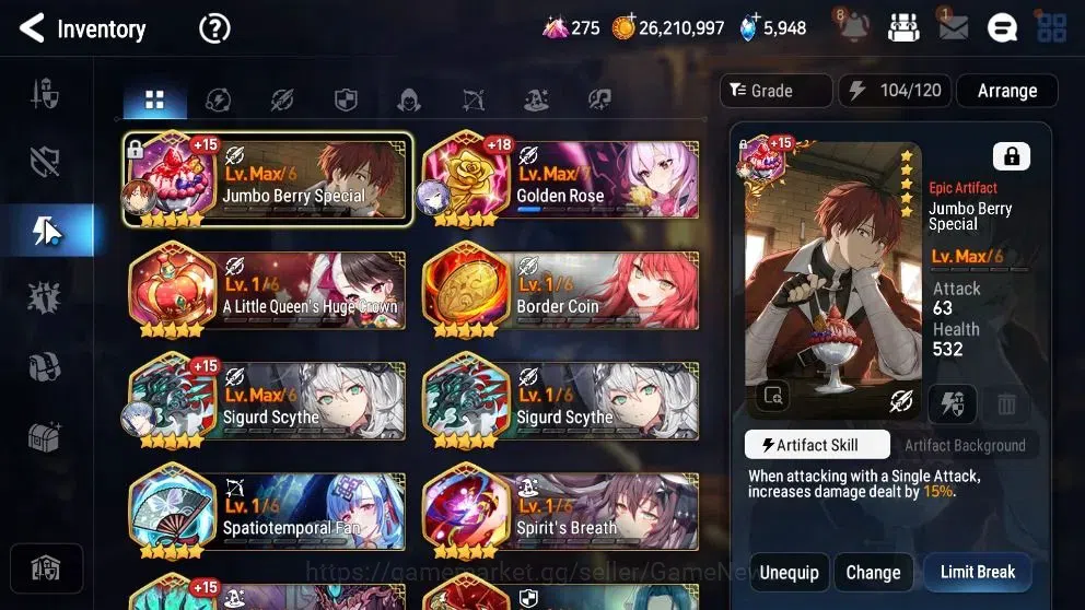Epic Seven Accounts Starter GLOBAL UnVerif|8 ML (Shephred Dark Diane,Harsetti,etc)+Bellona,Iseria,etc|5,9k SStone+64k 19