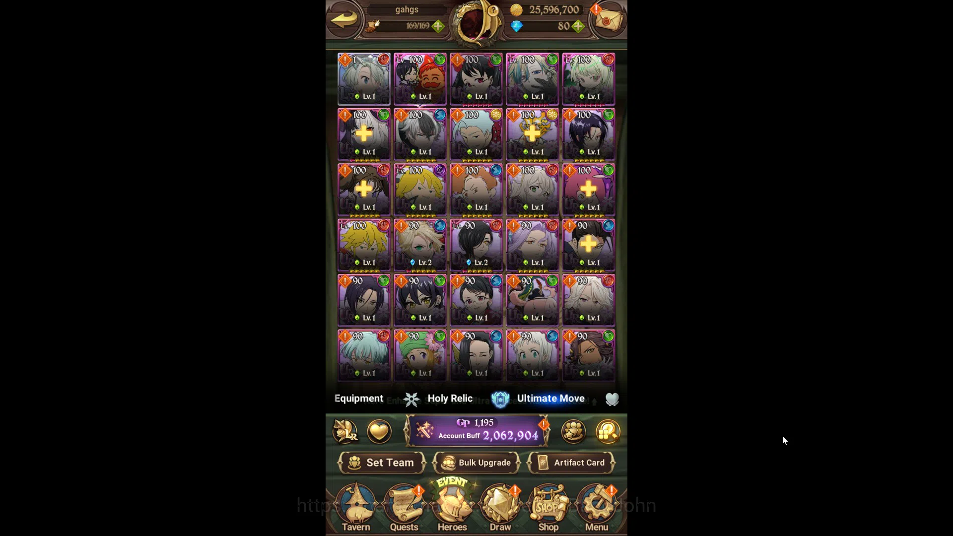 The Seven Deadly Sins: Grand Cross Accounts ASIA|2m CC|1LR Elizabeth|UR Meresca,Salos,Sabunak, image 2