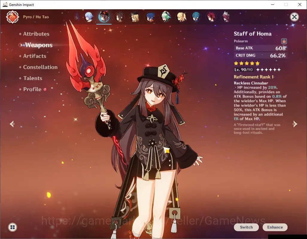Genshin Impact Accounts ASIA|AR 57|9 Limited + 5 (*5Weapon)|[Furina,HuTao} image 14
