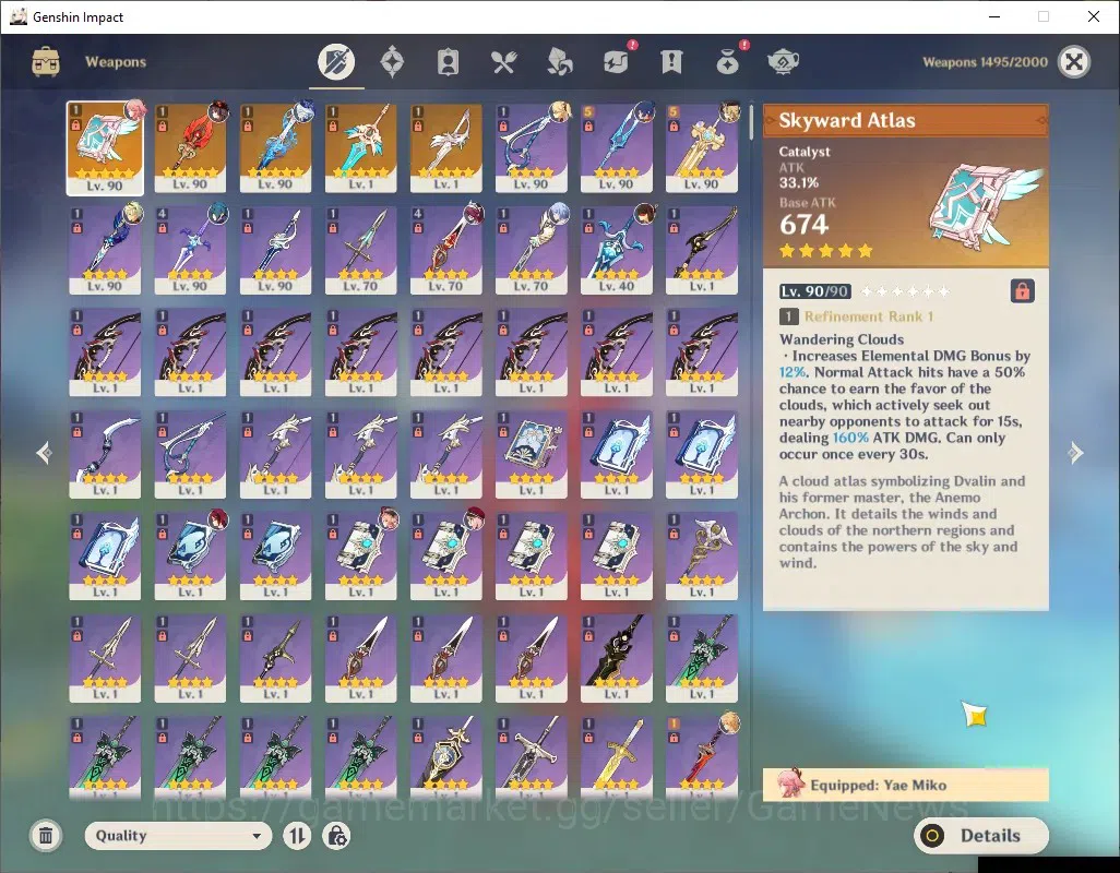 Genshin Impact Accounts ASIA|AR 57|9 Limited + 5 (*5Weapon)|[Furina,HuTao} image 15