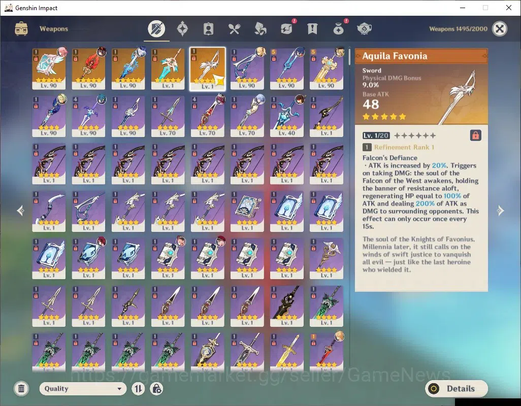 Genshin Impact Accounts ASIA|AR 57|9 Limited + 5 (*5Weapon)|[Furina,HuTao} image 19
