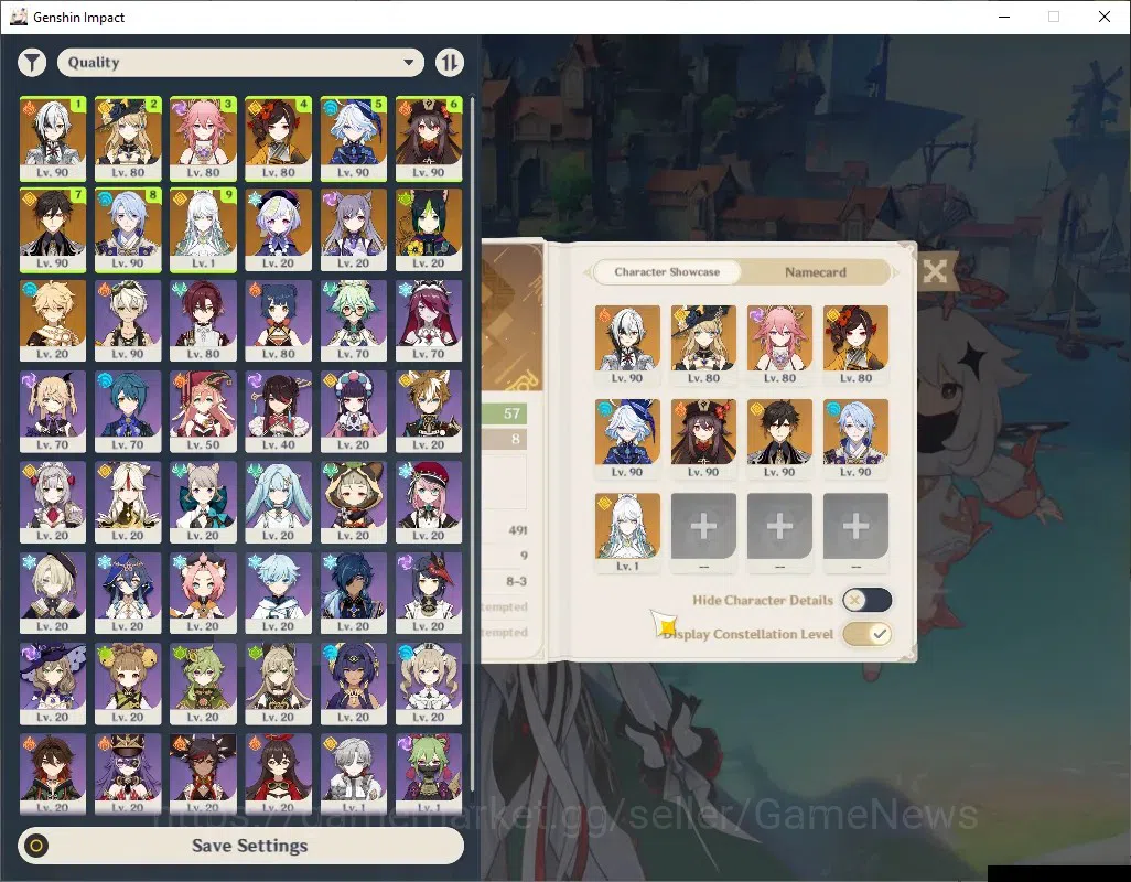 Genshin Impact Accounts ASIA|AR 57|9 Limited + 5 (*5Weapon)|[Furina,HuTao} image 2