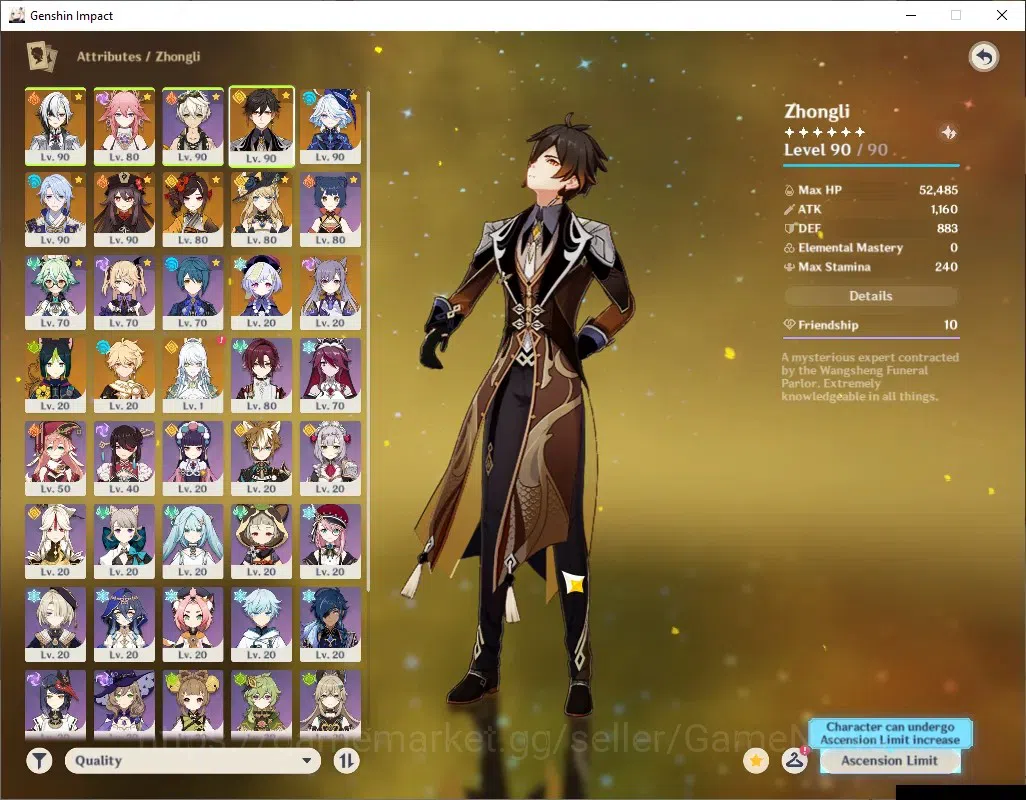 Genshin Impact Accounts ASIA|AR 57|9 Limited + 5 (*5Weapon)|[Furina,HuTao} image 5