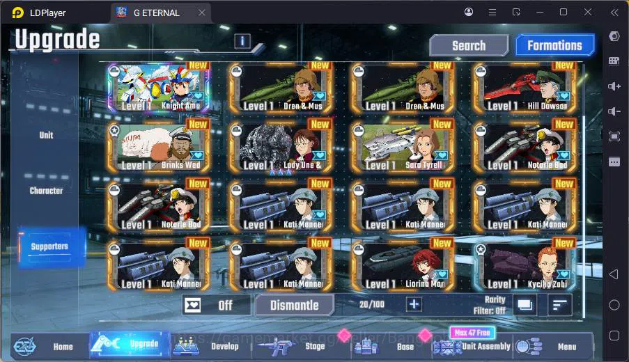 SD Gundam G Generation ETERNAL Accounts GLOBAL rank starter, DM 2k, 18 UR unit, 8 char, 5 image 11