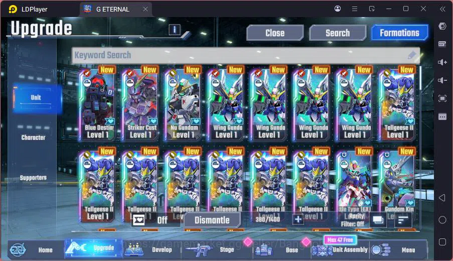 SD Gundam G Generation ETERNAL Accounts GLOBAL rank starter, DM 2k, 18 UR unit, 8 char, 5 image 2