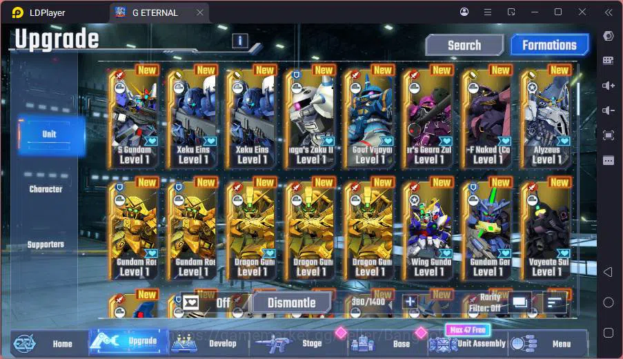 SD Gundam G Generation ETERNAL Accounts GLOBAL rank starter, DM 2k, 18 UR unit, 8 char, 5 image 4