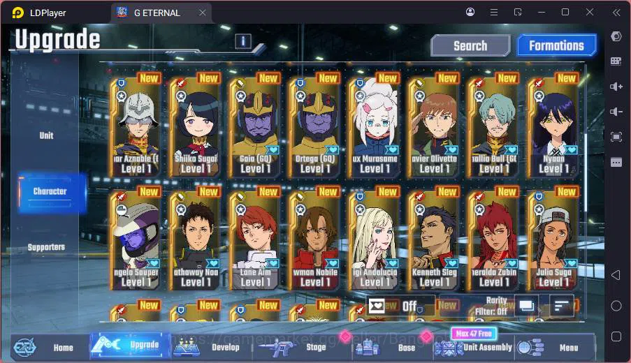 SD Gundam G Generation ETERNAL Accounts GLOBAL rank starter, DM 2k, 18 UR unit, 8 char, 5 image 7