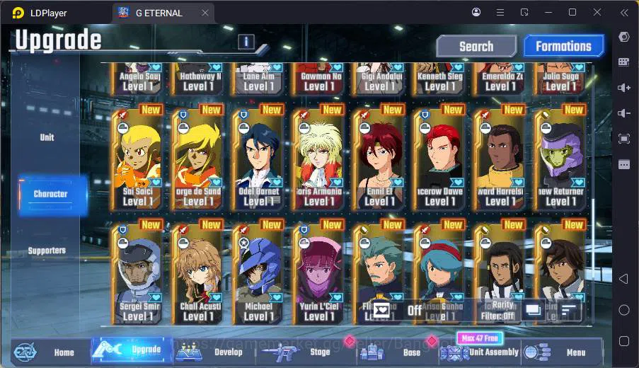 SD Gundam G Generation ETERNAL Accounts GLOBAL rank starter, DM 2k, 18 UR unit, 8 char, 5 image 8