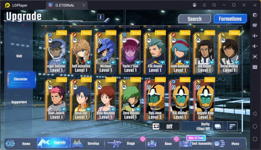SD Gundam G Generation ETERNAL Accounts GLOBAL rank starter, DM 2k, 18 UR unit, 8 char, 5 image 9