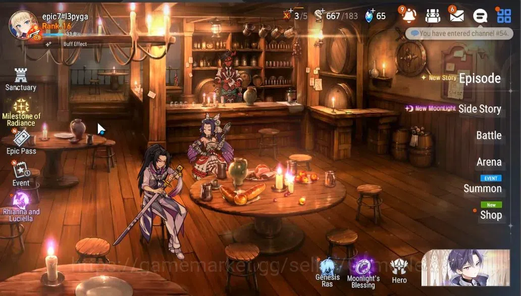 Epic Seven Accounts GLOBAL Unverif|NewEra|3 ML (NM Luna, CPavel, TE Ka image 1