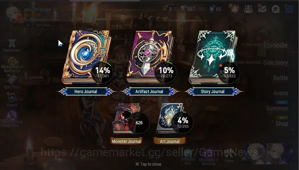 Epic Seven Accounts GLOBAL Unverif|NewEra|3 ML (NM Luna, CPavel, TE Ka image 3