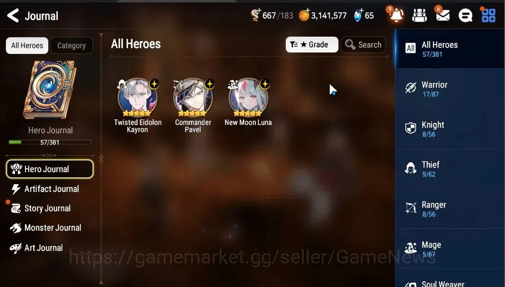Epic Seven Accounts GLOBAL Unverif|NewEra|3 ML (NM Luna, CPavel, TE Ka image 4