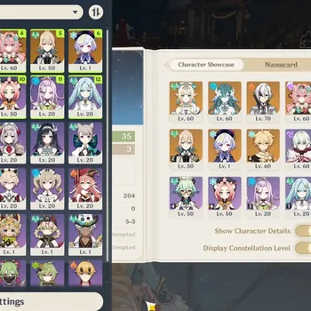 Genshin Impact Accounts Starter Asia|AR 35|4 Limited|Vesna,Vodyanitsa,Arlecchino,Varesa|1(*5 Weapon)|1 Standard|Male MC|Take