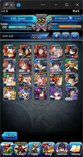 Grand Summoners Accounts GLOBAL|20 Ascend|Paladin Roy,Touma Kamijo TW,Summe image 10