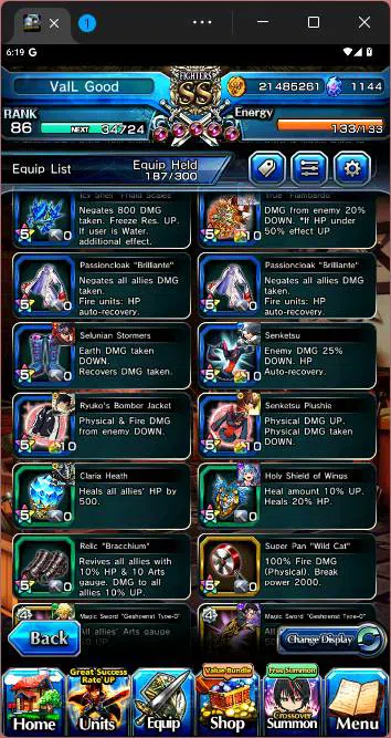 Grand Summoners Accounts GLOBAL|20 Ascend|Paladin Roy,Touma Kamijo TW,Summe image 7