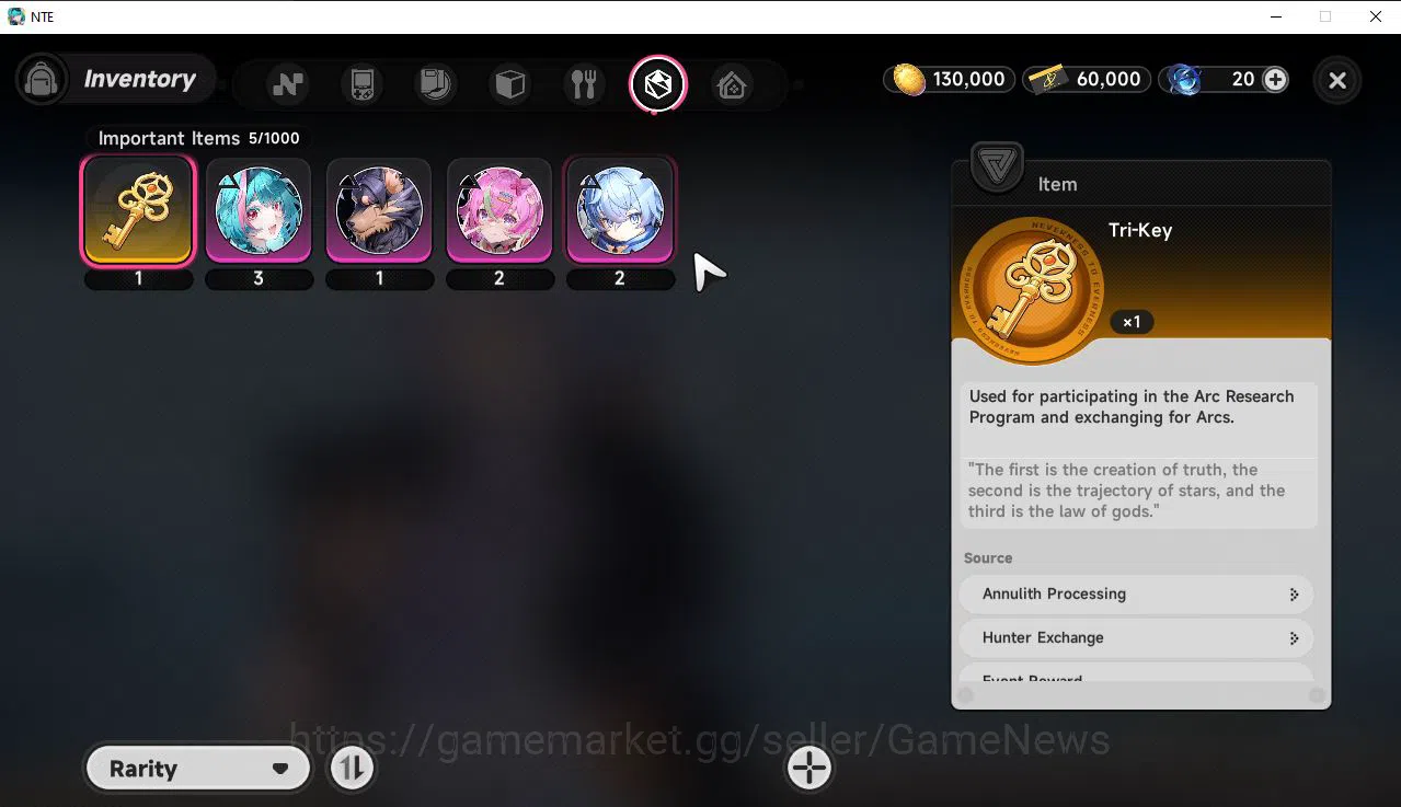 Neverness to Everness Accounts GLOBAL NA |HL 3| 1 SSR Limited Nanally A1 | 4 SR [ image 7