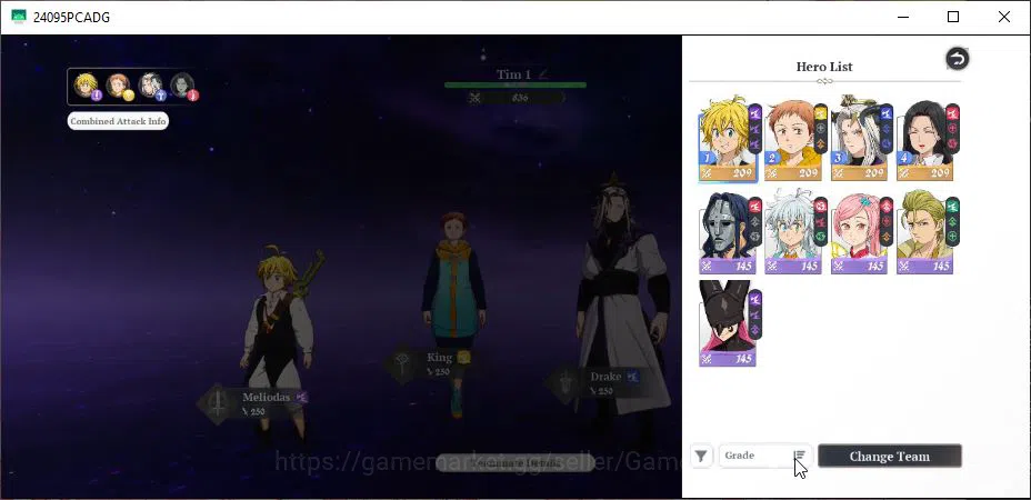 The Seven Deadly Sins: Origin Accounts SEA |4 SSR| Meliodas, KING, Drake, Guila + SSR Sel image 10