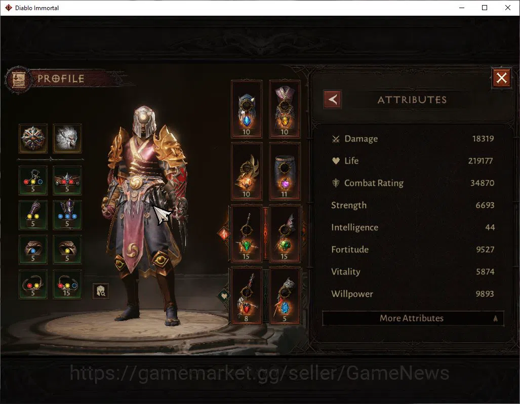Diablo Immortal Accounts SEA - Verathiel|Lv60 (606) Monk|34K CR|Reso 540|In image 10