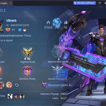 Mobile Legends: Bang Bang Accounts Collector Global|Skin 235|Renowned|Legend Alu|Collector Pharsa|Prime Beatrix|Transf