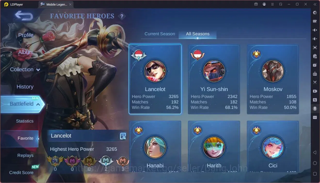 Mobile Legends: Bang Bang Accounts Global|Hero 94|Skin 105|Expert|CC Natalia,YSS|Meow image 4