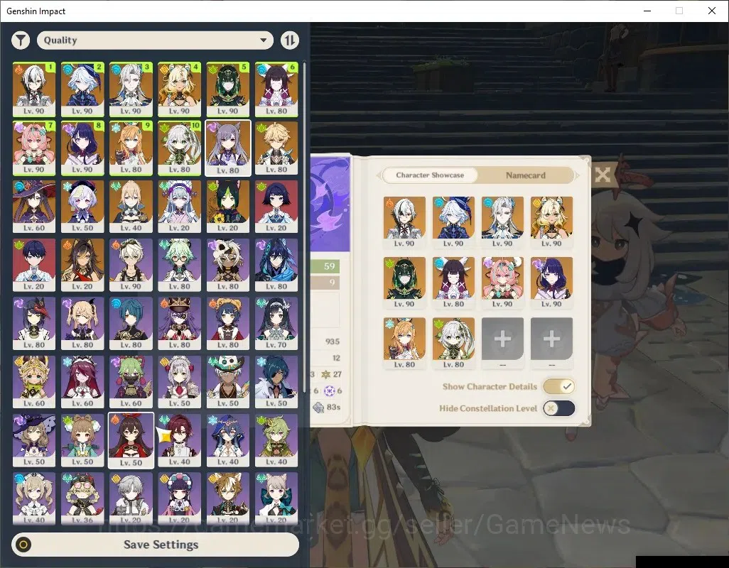 Genshin Impact Accounts ASIA|AR 59|Neuvilette PremTeam|10 Limited+4(*5Wep) image 1