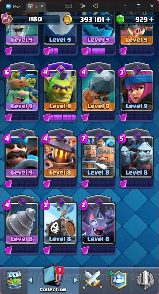Clash Royale Accounts Mobile |CL 1180 |KTL 13|Trophy 8222|Card 118|5 Cha image 10