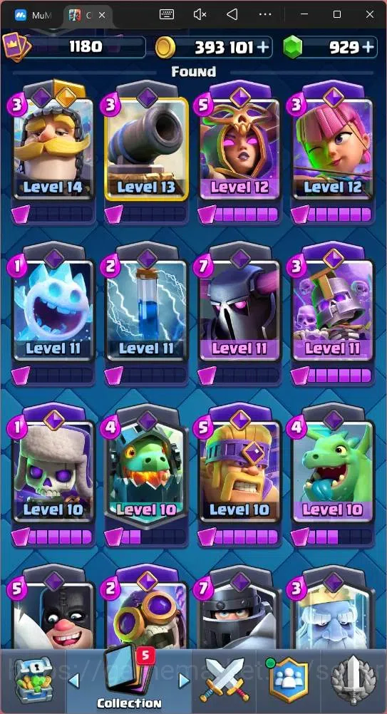 Clash Royale Accounts Mobile |CL 1180 |KTL 13|Trophy 8222|Card 118|5 Cha image 8