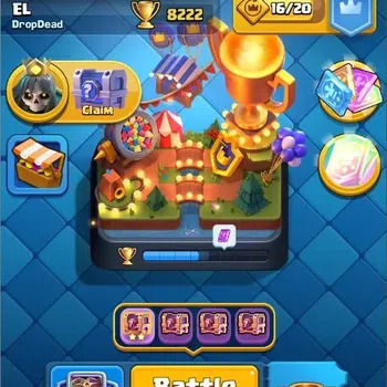 Clash Royale High-End Mobile |CL 1180 |KTL 13|Trophy 8222|Card 118|5 Cha image 1