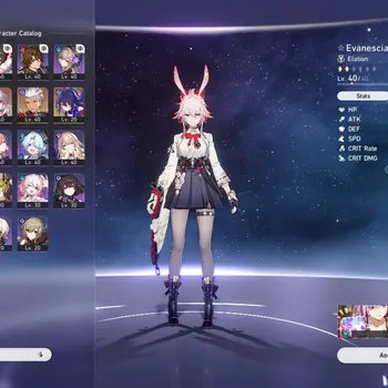 Honkai Star Rail Accounts Starter ASIA |Starter TL 26|3 Limited|( Evanescia, Archer, Seele ) +Std Clara|Jarilo VI|Male