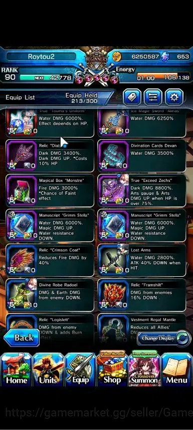 Grand Summoners Accounts Global|Rank 90|Fresh Story+Side|Ready Gacha 653 CC image 11