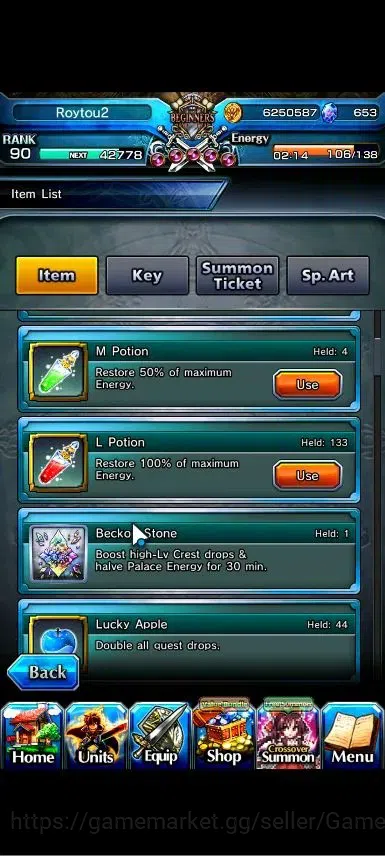 Grand Summoners Accounts Global|Rank 90|Fresh Story+Side|Ready Gacha 653 CC image 2