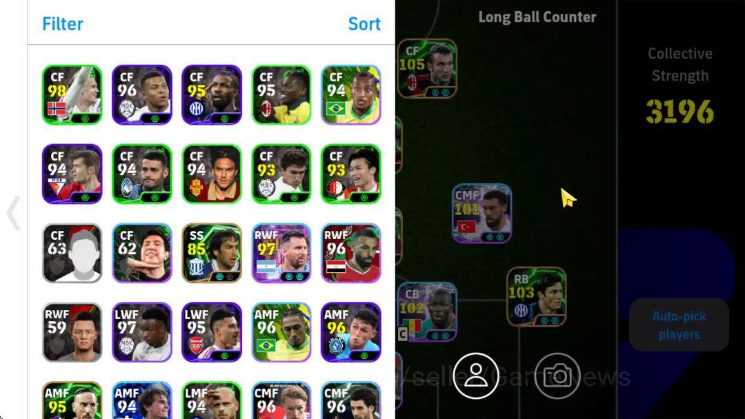 eFootball Accounts Mid-Tier Mobile|BT[K.Kvaratskhelia]Blitz Curler,(Mikel Oyarzabal,Huijsen)VisionPass,Donadoni,Matthaus 3