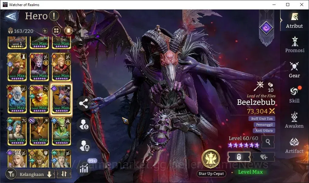 Watcher of Realms Accounts Global 60x|Lv 64|2,4M Power|4 Lord[Prateus,Laya,To image 12
