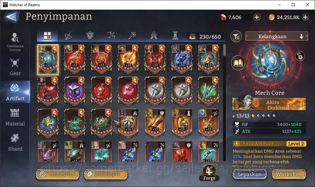 Watcher of Realms Accounts Global 60x|Lv 64|2,4M Power|4 Lord[Prateus,Laya,To image 15